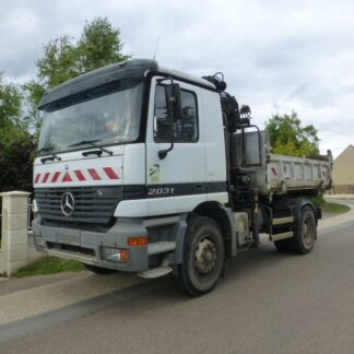 Camion 19T bis-benne Grue