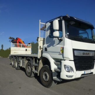 Camion DAF CF 530 FAD 8X4 Plateau Grue AR