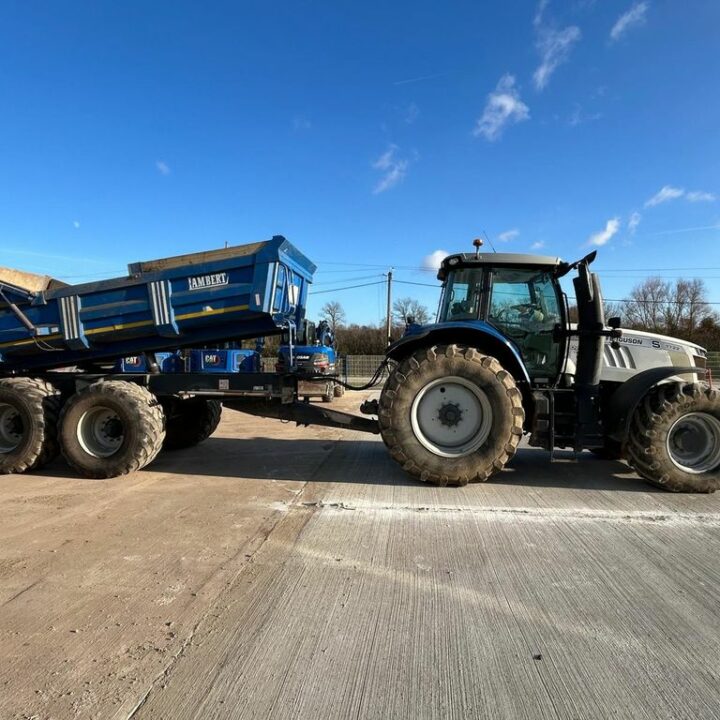 Tracteur MF 7722 Dyna 6 / Benne Lambert TP 240